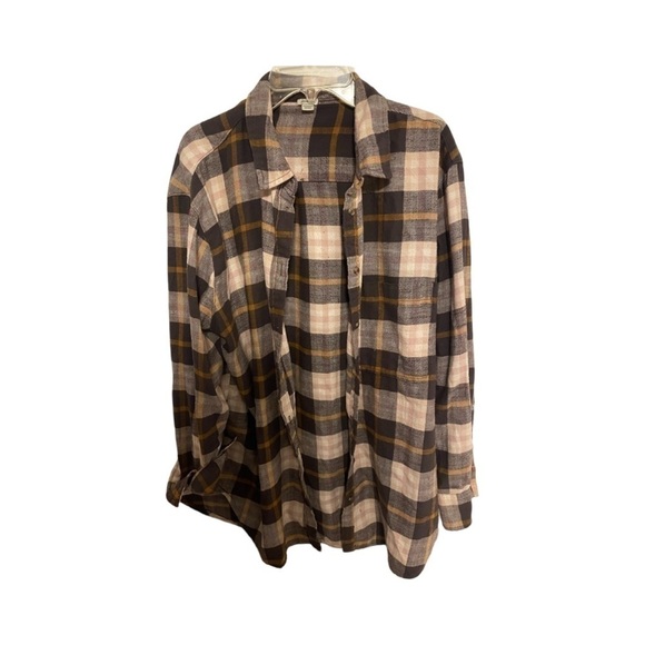 Aerie Plaid Button Up M - Picture 1 of 6